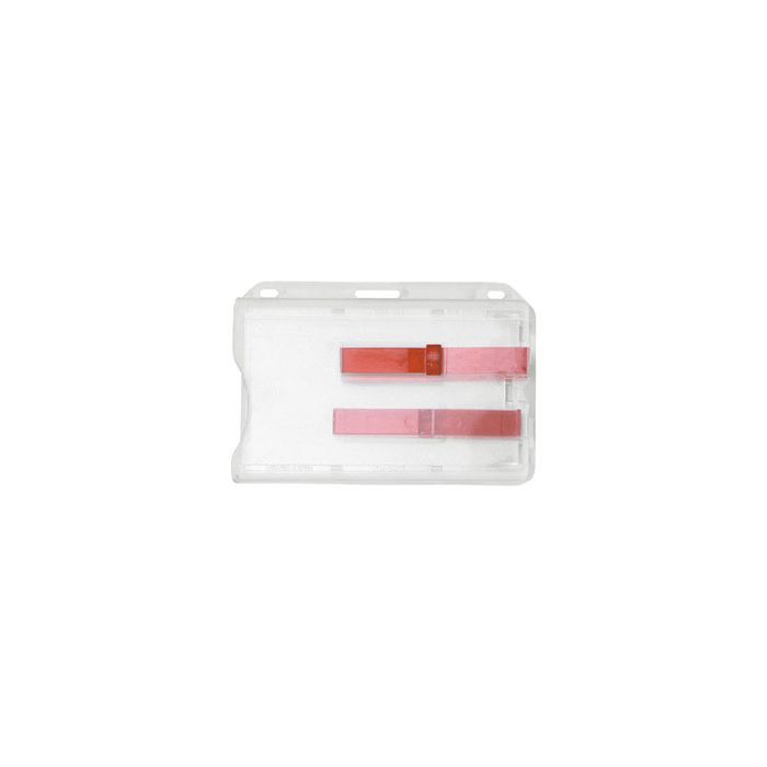 Frosted Rigid 2-Access Card Holders w/ Extractor Slides - 1840-6400