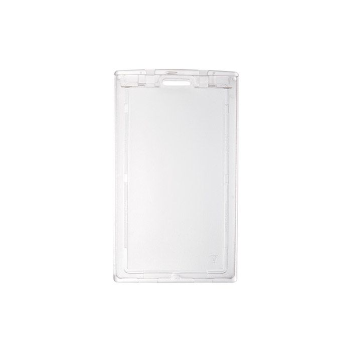 Frosted Rigid Poly Locking Vertical Badge Holder
