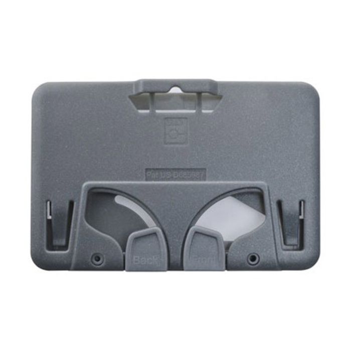 Gray Multi-Card - Horizontal - Frosted Rigid Badge Holder 