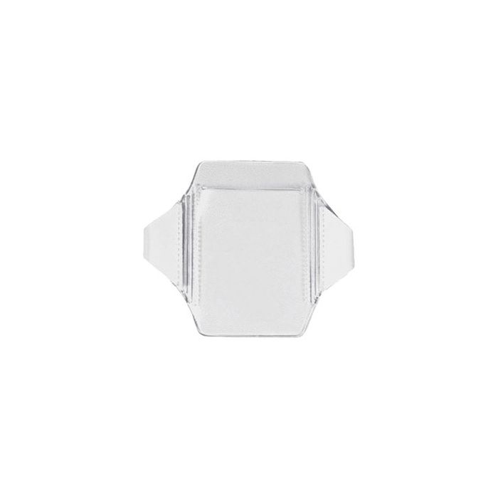 Horizontal Arm Band Badge Holders in Clear Vinyl