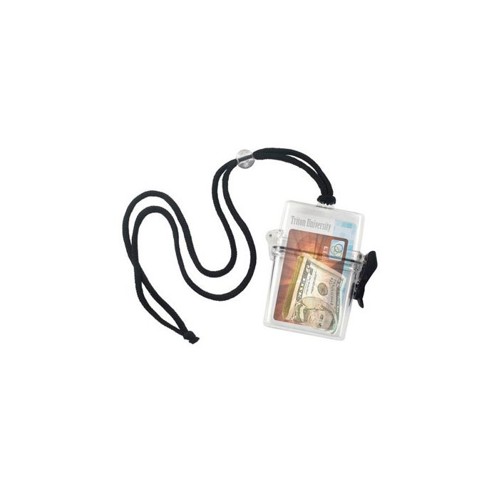 Water Resistant Multi-Card Badge Holder w/ Adjustable Lanyard 