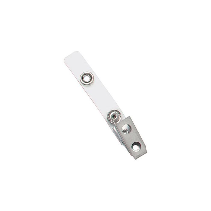 2.75'' Clear Vinyl 2-Hole Badge Clip 