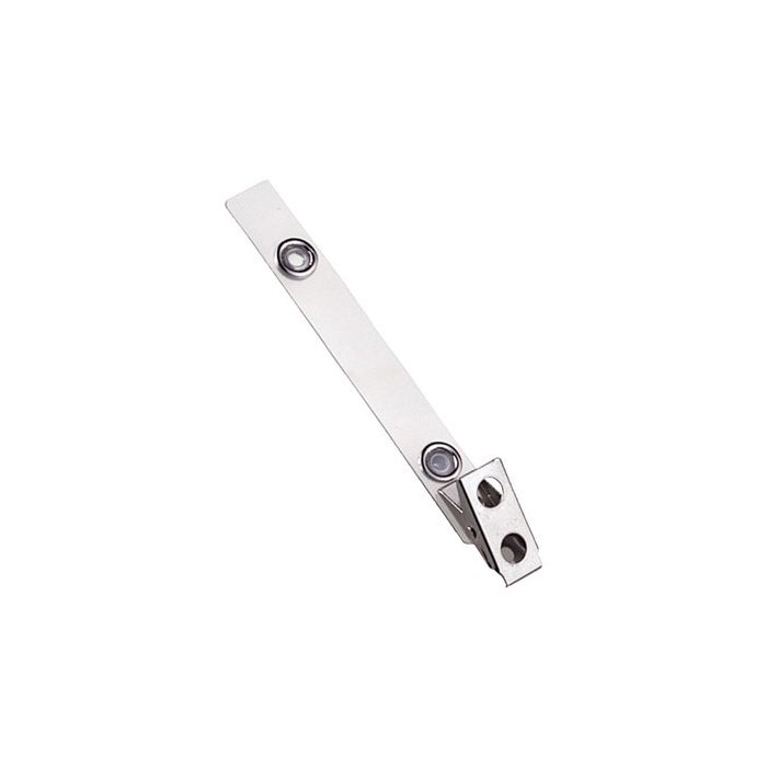 3.5'' Clear Vinyl 2-Hole Badge Clip 