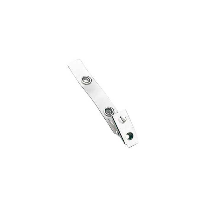 2.75'' Clear Vinyl 2-Hole Badge Clip 