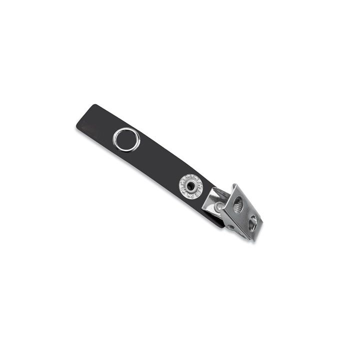 2.75" Black Vinyl 2-Hole Strap Clip 