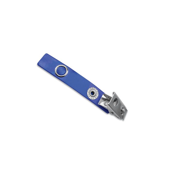 2.75" Blue Vinyl 2-Hole Strap Clip 