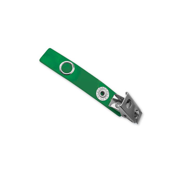 2.75" Green Vinyl 2-Hole Strap Clip 