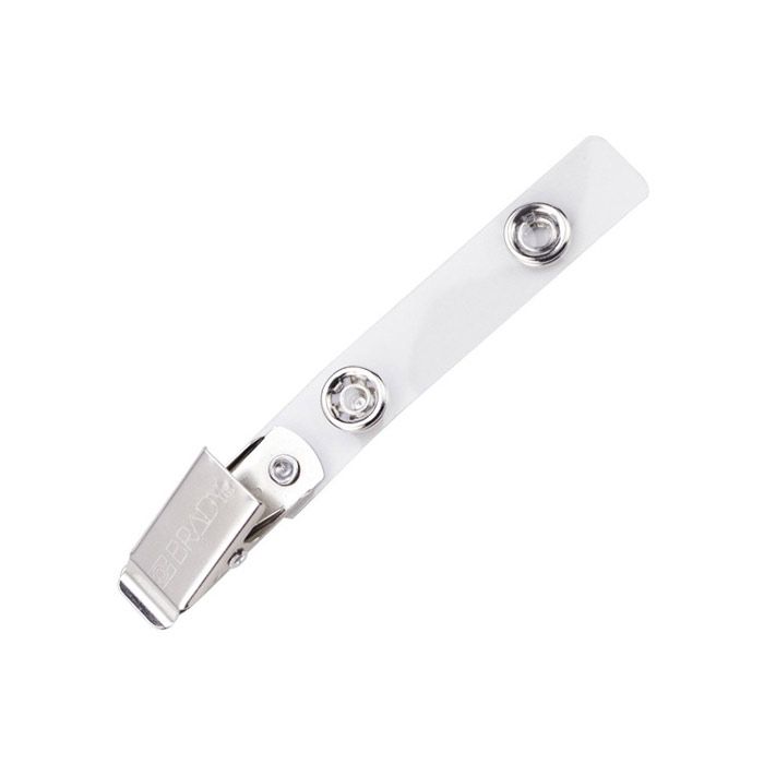 2.75'' Clear Vinyl Badge Clip w/ Clothing-Friendly Clip 