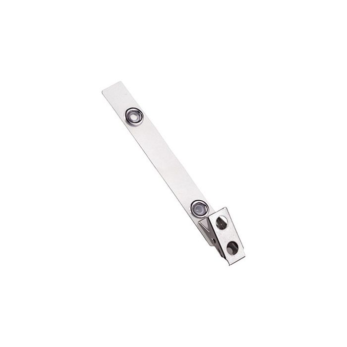 4'' Clear Mylar 2-Hole Badge Clip 