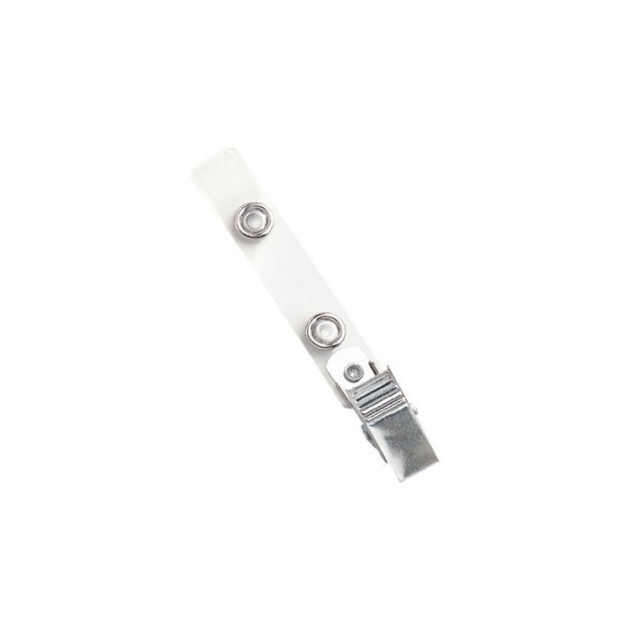 2.75'' Clear Mylar Knurled Badge Clip 
