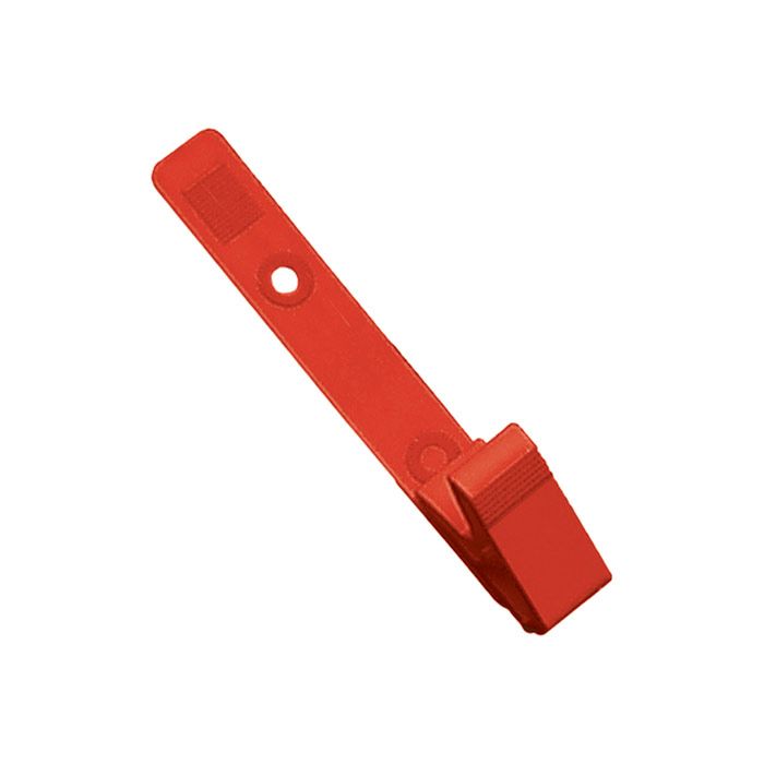 3.125" Red Knurled Grip Delrin Plastic Strap Clip 
