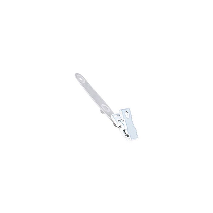 2.25'' Frosted Plastic Colored 1-Hole Badge Clip 