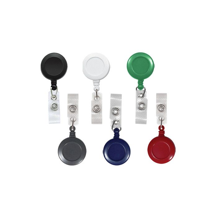Round Badge Reels - 1.25'' - Belt Clip - Durable Strap 