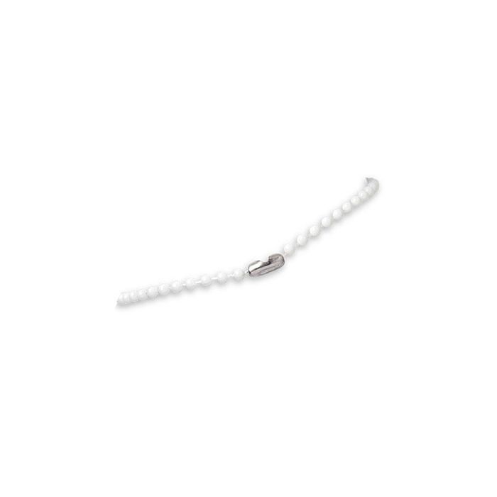 36'' White Plastic Beaded Neck Chain 