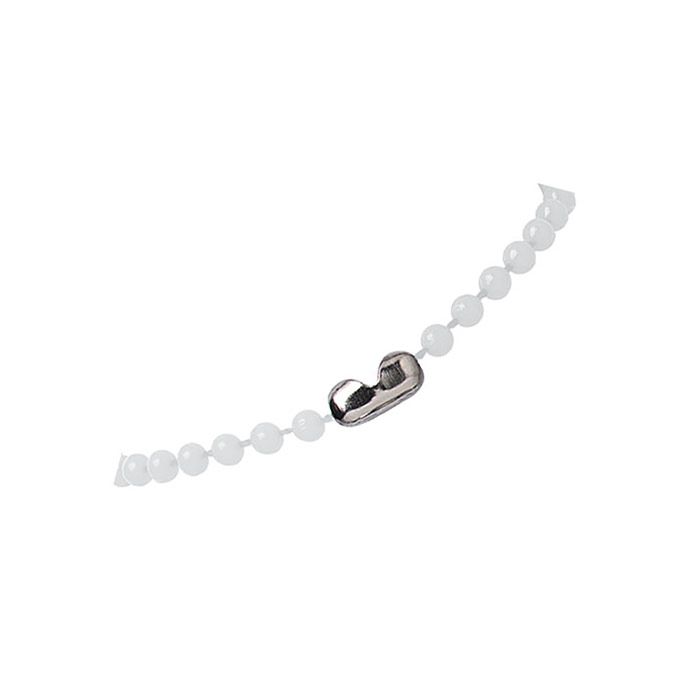 38'' Clear Plastic Beaded Neck Chain w/ Connector 