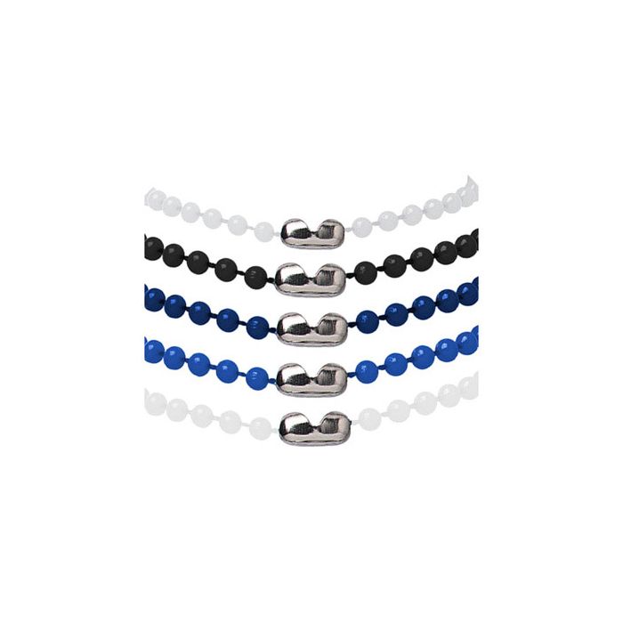 38'' Colored Plastic Beaded Neck Chain w/ Connector 
