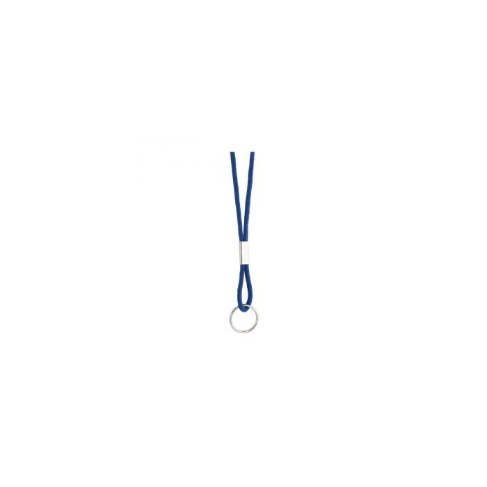 1/8'' Royal Blue Round Braid Lanyard with Split Ring 