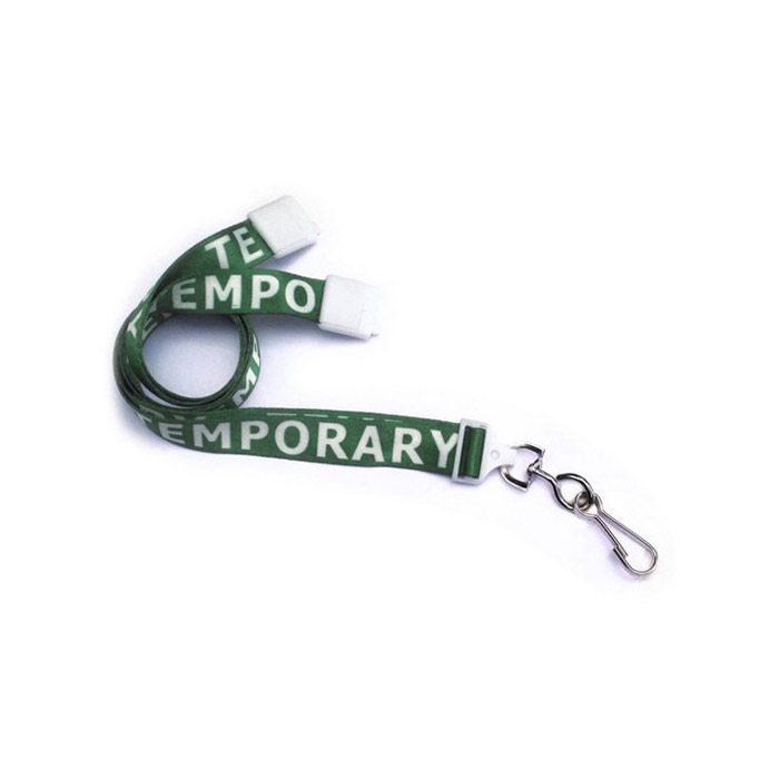 5/8'' Flat UltraWeave ''Temporary'' Lanyard w/ Safety Breakaway & Swivel Hook  