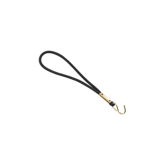 Black Elastic Wristband w/ Brass ''S'' Hook - 300 per pack