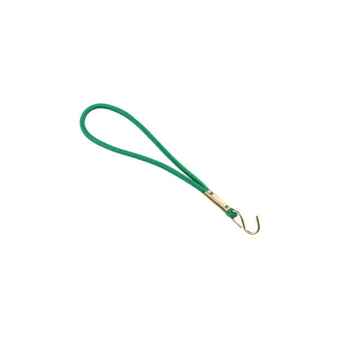 Green Elastic Wristband w/ Brass ''S'' Hook - 300 per pack
