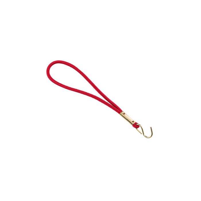 Red Elastic Wristband w/ Brass ''S'' Hook - 300 per pack