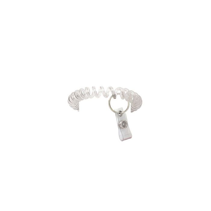 Plastic Wrist Coil w/ Split Ring & Vinyl Strap