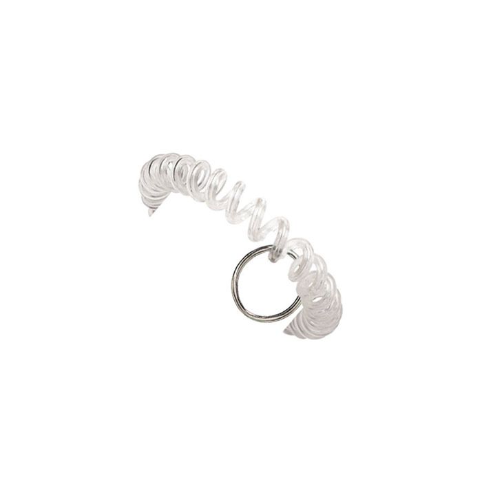 Clear Wrist Coil w/ Split Ring 