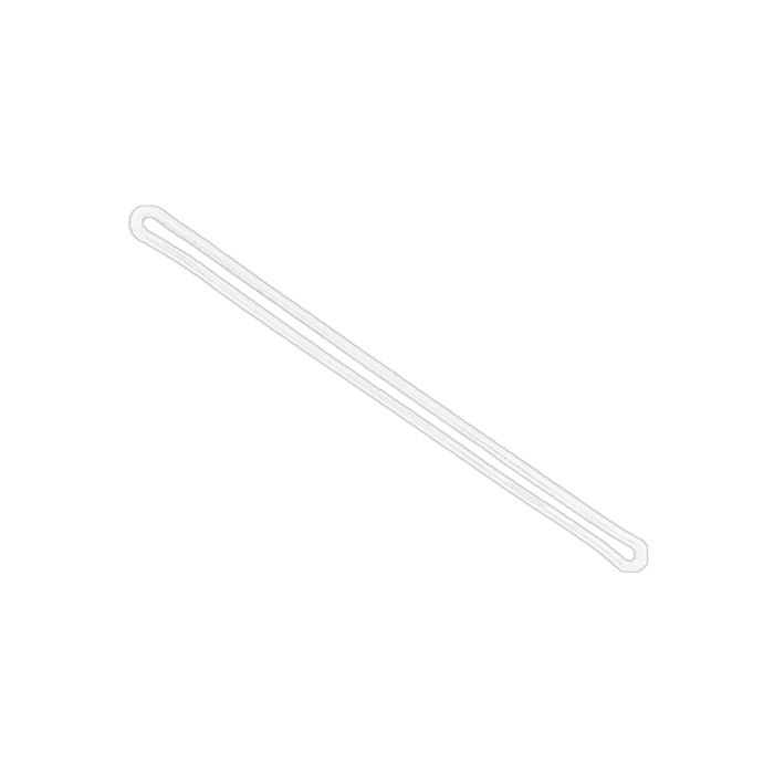 6'' White Flexible Plastic Loop Straps 