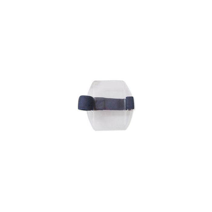 Elastic Arm Band - Vertical - Clear Vinyl Badge Holder 