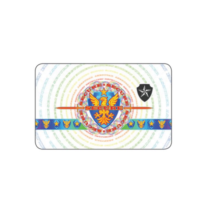 Entrust Datacard 508982-305 DuraGard Optigram Hologram Laminate, 1.0 mil, "Secure Crest" Registered, Full Card with Smart Card Window - 300 imprints