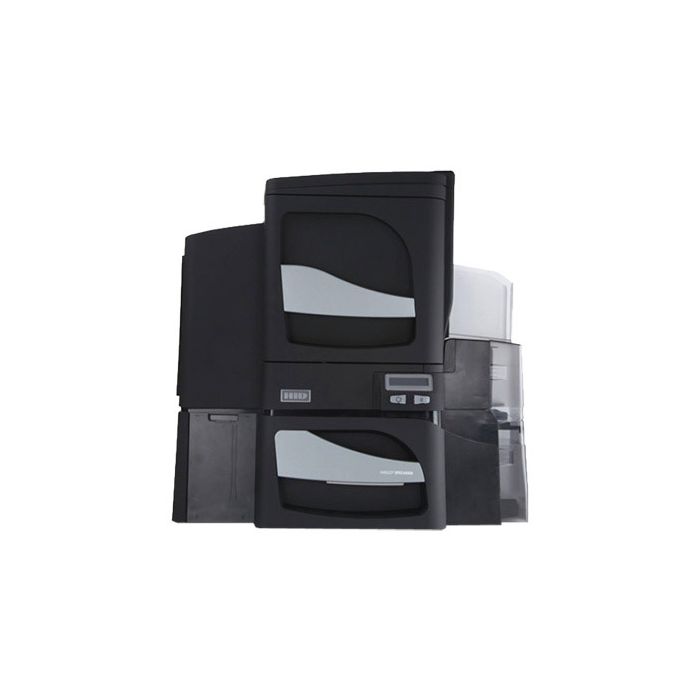Fargo DTC4500e Dual-Sided ID Card Printer - Single-Side Lamination with Magnetic Stripe and Locking Same-Side Hopper