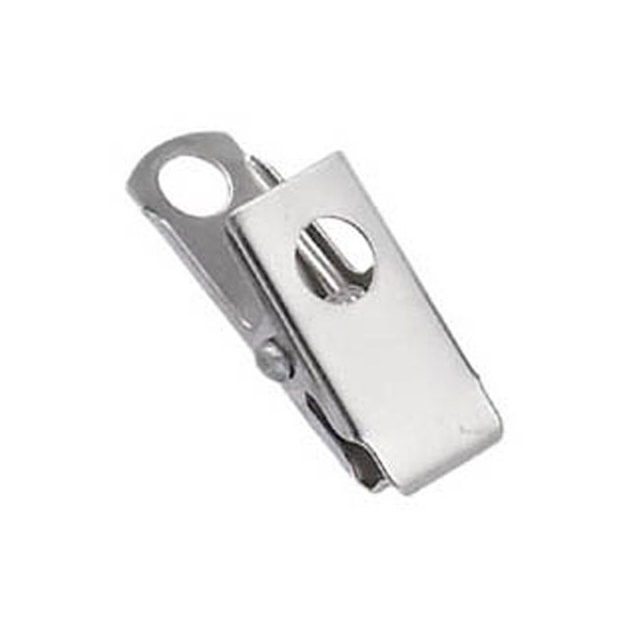 1 3/16'' Smooth-Face 2-Hole Badge Clip  