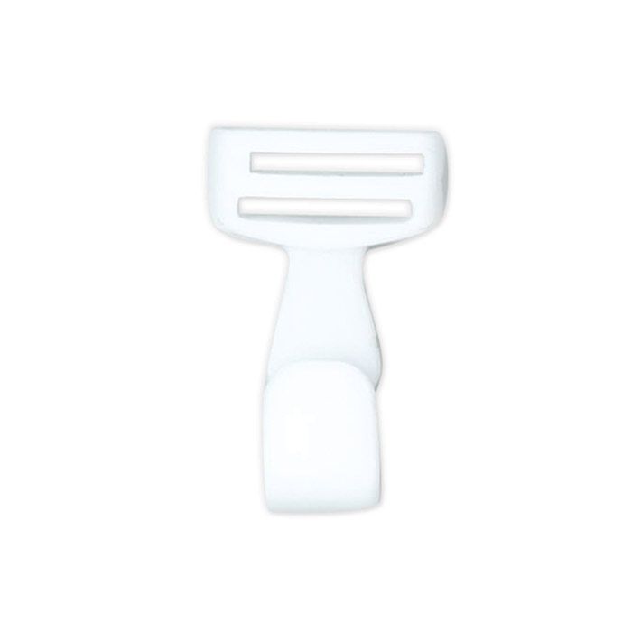 5/8'' White Plastic Lanyard Hook  