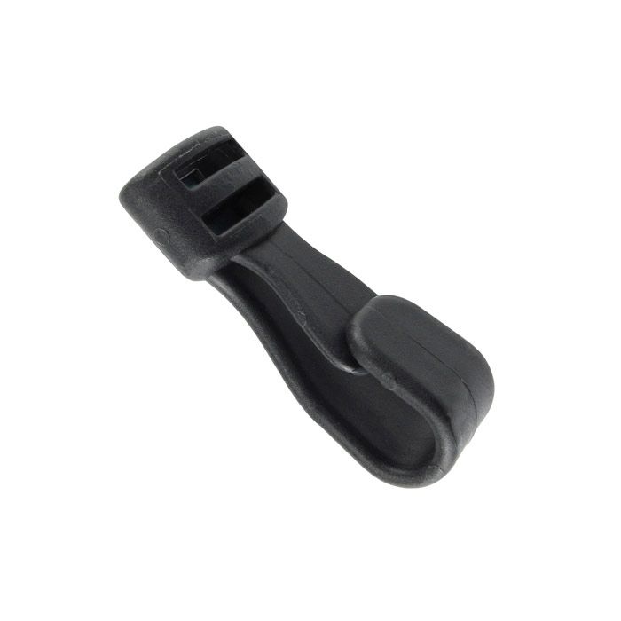 3/8'' Black Plastic Lanyard Hook  