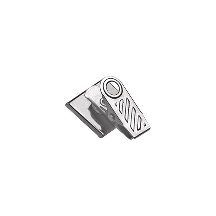 1'' Adhesive 1-Hole Ribbed Badge Clip 