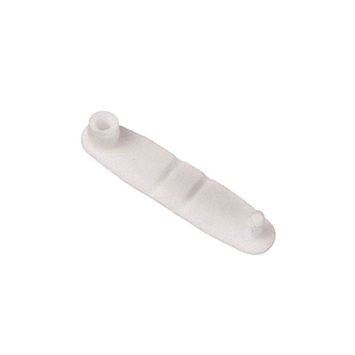 5/8'' White Plastic Key Tag Connector 