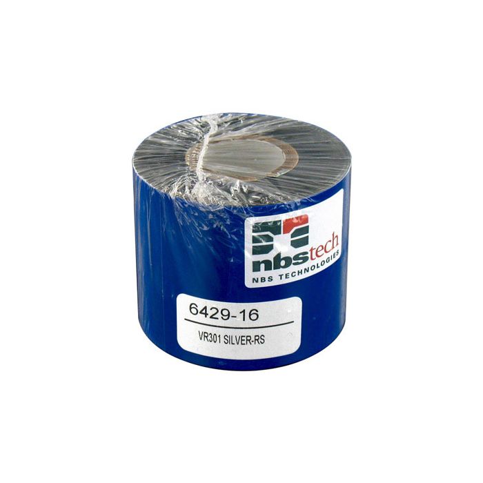 NBS ImageMaster 6429-16 Metallic Silver Monochrome Ribbon - 3,200 prints