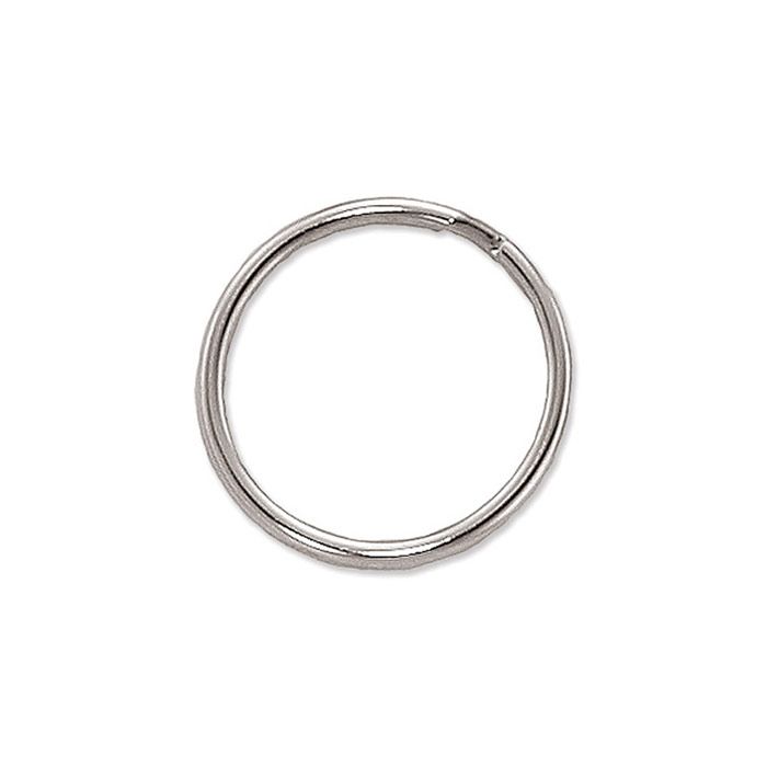 1 3/16" (30mm) Nickel-Plated Heat-Treated Steel Split Ring 