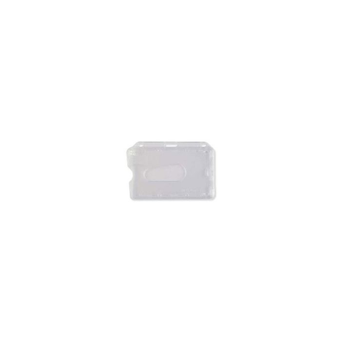 Frosted Rigid Plastic Horizontal Access Card Holder w/ UV Protection
