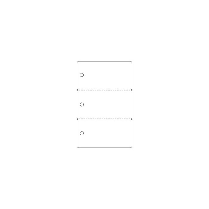 CR80.30 3Up Key Tag PVC Cards 