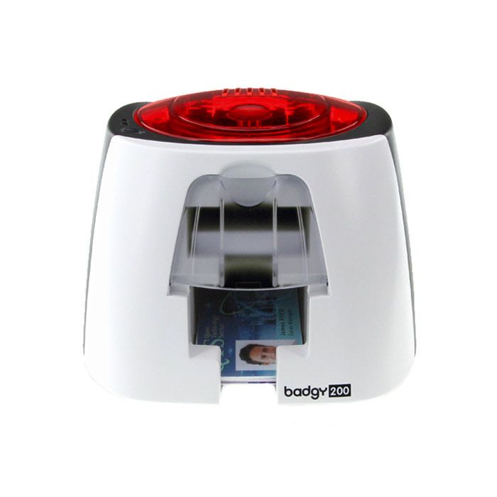 Evolis Badgy200 ID Card Printer with Supplies - Single-Sided