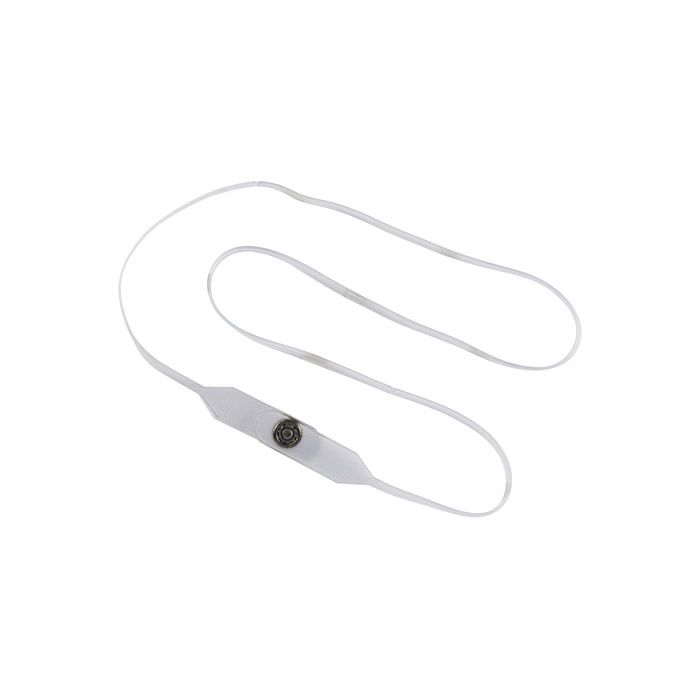 1/8'' Clear Frosted Vinyl Breakaway Neck Strap 