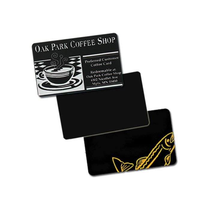 CR80.30 Matte Black PVC-U Cards