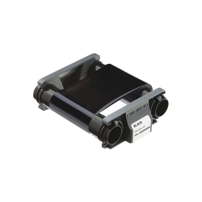 Evolis Badgy CBGR0500K Black Monochrome Ribbon - K - 500 prints
