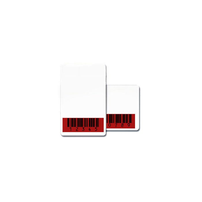 CR80.30 Mil Red Barcode Mask PVC Cards 