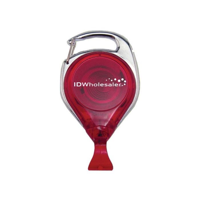 Custom No-Twist Carabiner Badge Reels - 1.25'' - Card Clip 