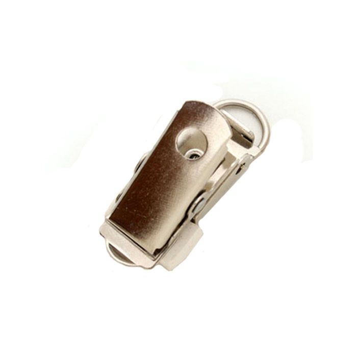 Metal Card Clamp with U-Clip for Clothing Attachment 