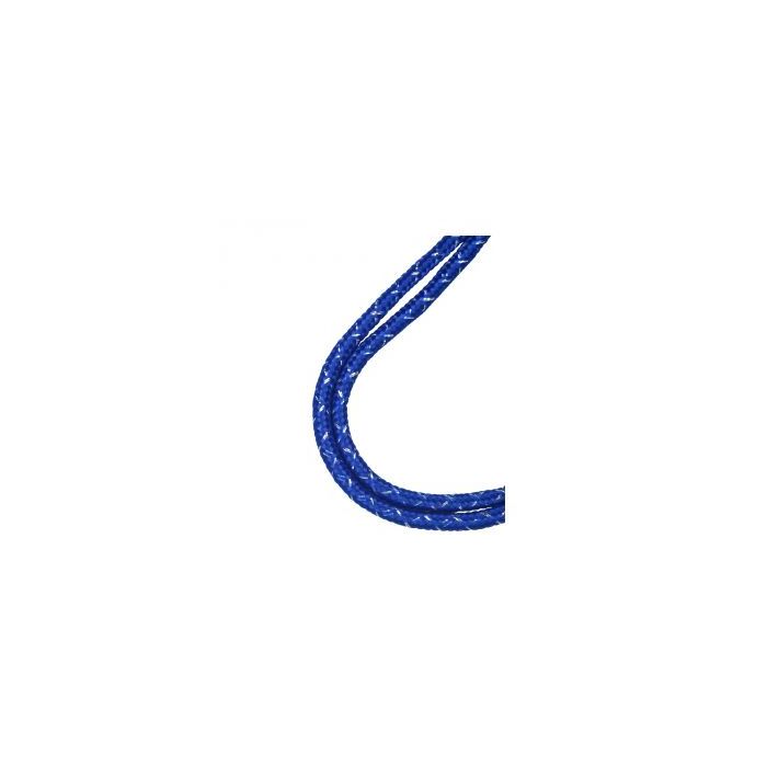 1/8'' Royal Blue Round Metallic Non-Breakaway Lanyard w/ Swivel Hook 
