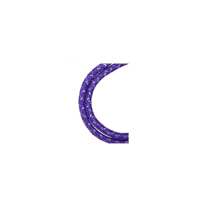 1/8'' Purple Round Metallic Non-Breakaway Lanyard w/ Swivel Hook 