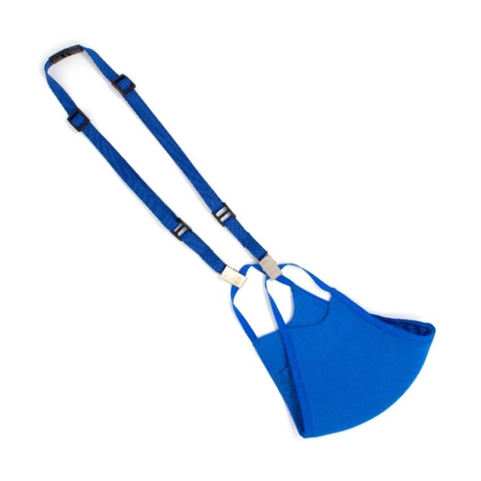 3/8" Royal Blue Adjustable Face Mask Lanyard 